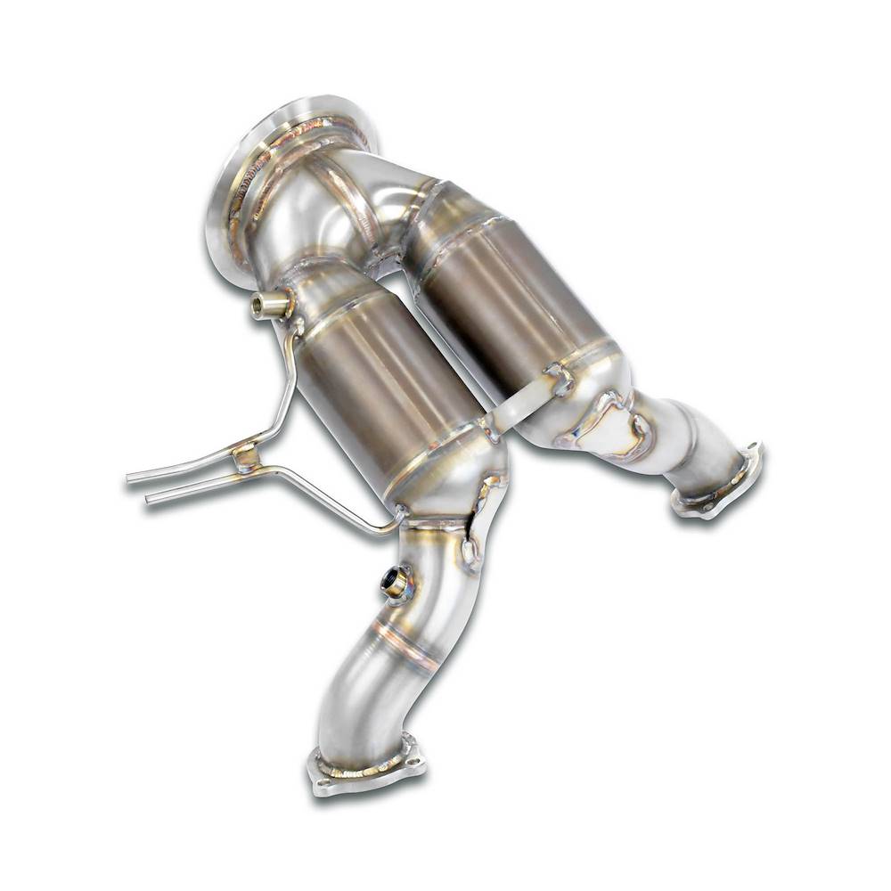 Downpipe Rechts - Links mit Metalkatalysator Ersetzt Serien Katalysator + GPF (Left / Right Hand Drive)