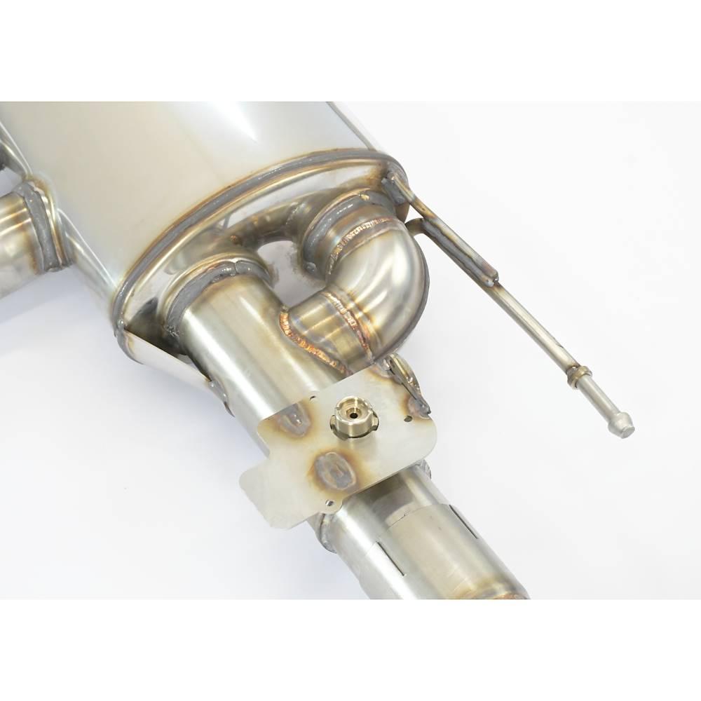 Rear exhaust right - left with valve, endpipes  GT Black 170x105