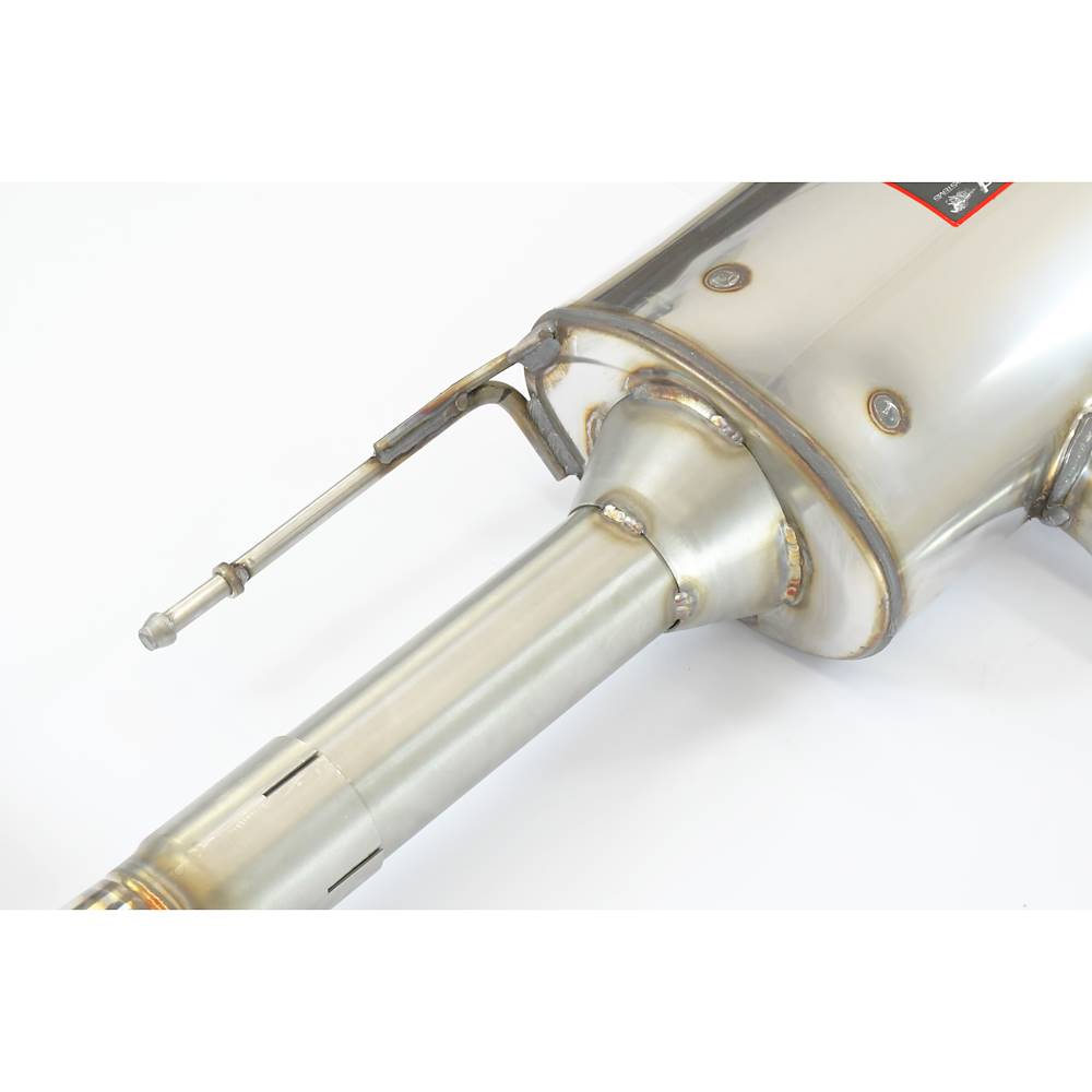 Rear exhaust right - left with valve, endpipes  GT Black 170x105