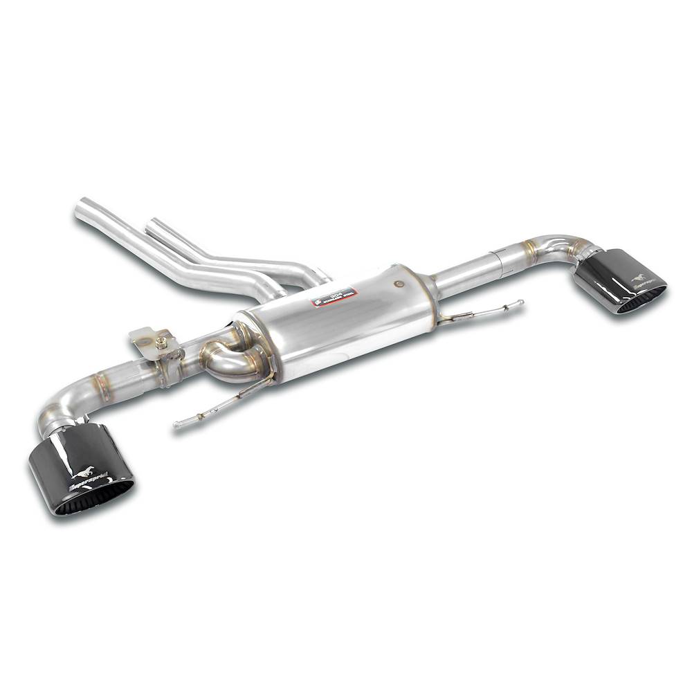 Rear exhaust right - left with valve, endpipes  GT Black 170x105