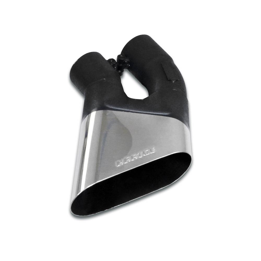 Rear exhaust Hartge flat oval tail pipe 170x60 (angle exit)
