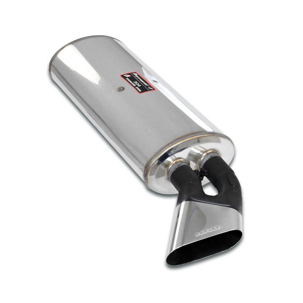 Rear exhaust Hartge flat oval tail pipe 170x60<br>(angle exit)