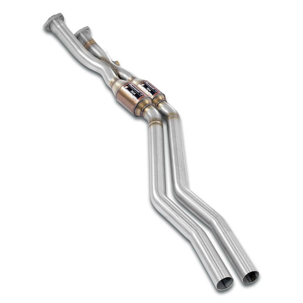 Vorderrohr mit Sport Metallkatalysator Rechts - Links + "X-Pipe"