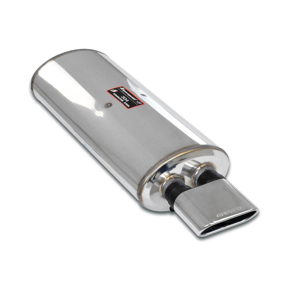 Rear exhaust Hartge flat oval tail pipe 140x65<br>(straight exit)