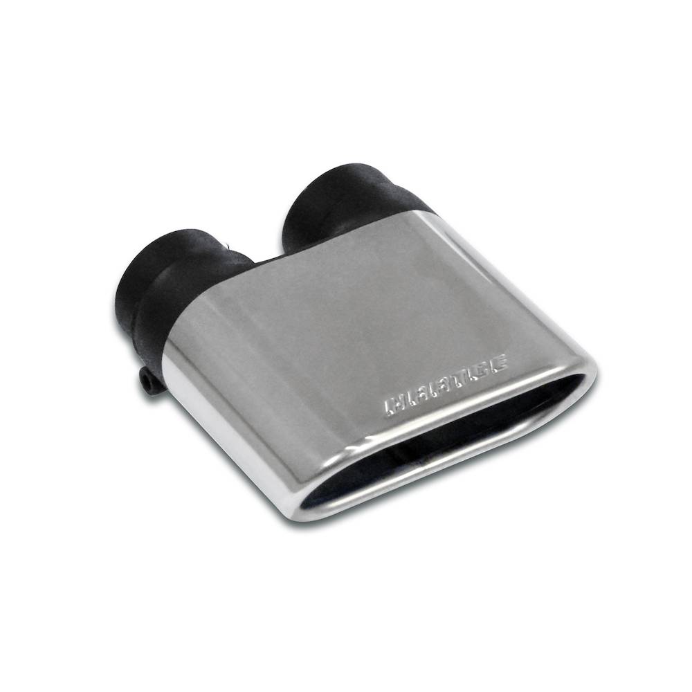 Rear exhaust Hartge flat oval tail pipe 140x65 (straight exit)