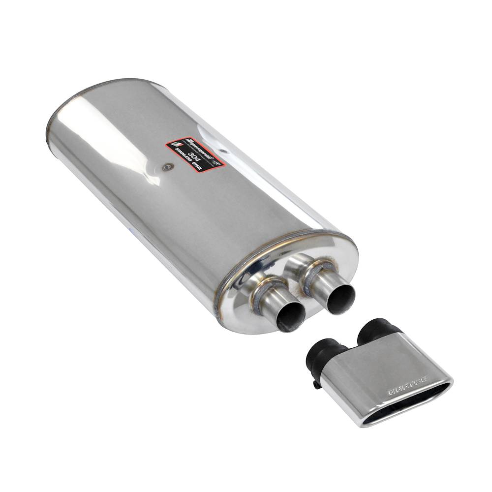 Rear exhaust Hartge flat oval tail pipe 170x60 (angle exit)