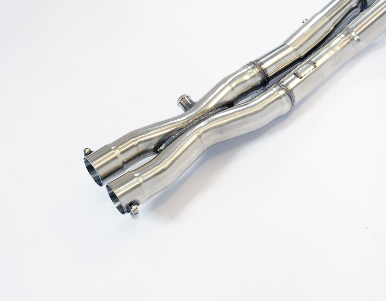 Collettore + "X-Pipe"<br>(Guida a sinistra)<br>100% Inox<br>Per catalizzatore di serie.