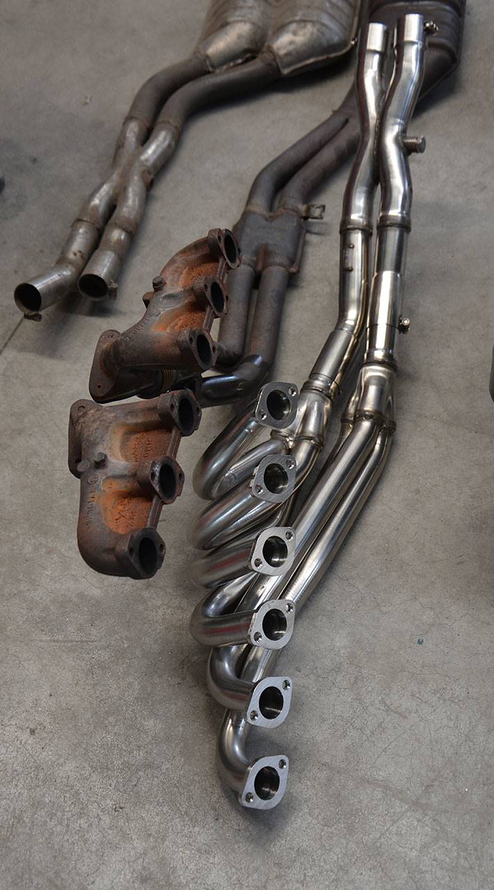 Collettore + "X-Pipe"<br>(Guida a sinistra)<br>100% Inox<br>Per catalizzatore di serie.