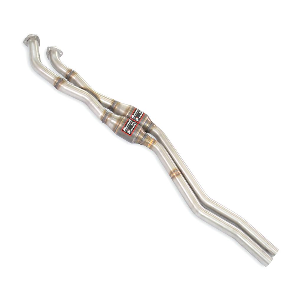 Anteriore con catalizzatore metallico destro - sinistro + "X-Pipe"