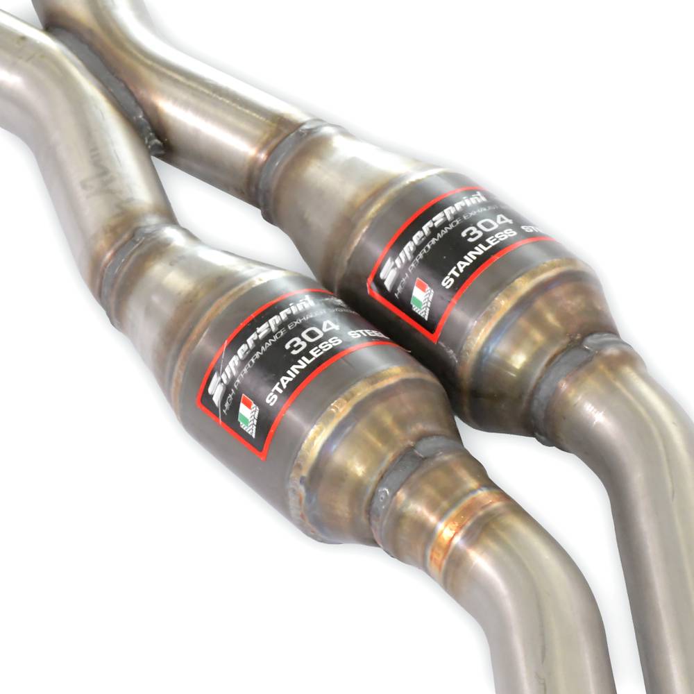Anteriore con catalizzatore metallico destro - sinistro + "X-Pipe"