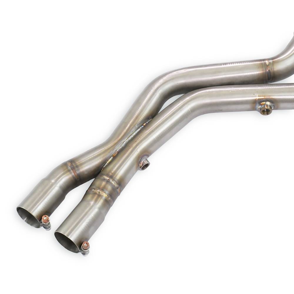 Anteriore con catalizzatore metallico destro - sinistro + "X-Pipe"
