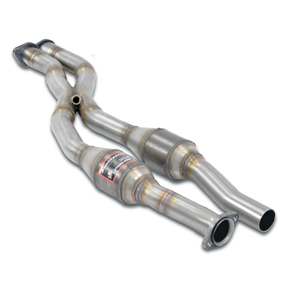 Anteriore X-Pipe + catalizzatore metallico destro - sinistro