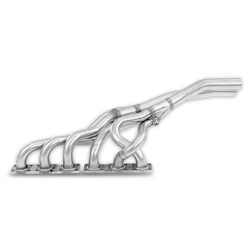 Manifold for OEM catalytic converter (Left Hand Drive - with ports for the stock air injection system)