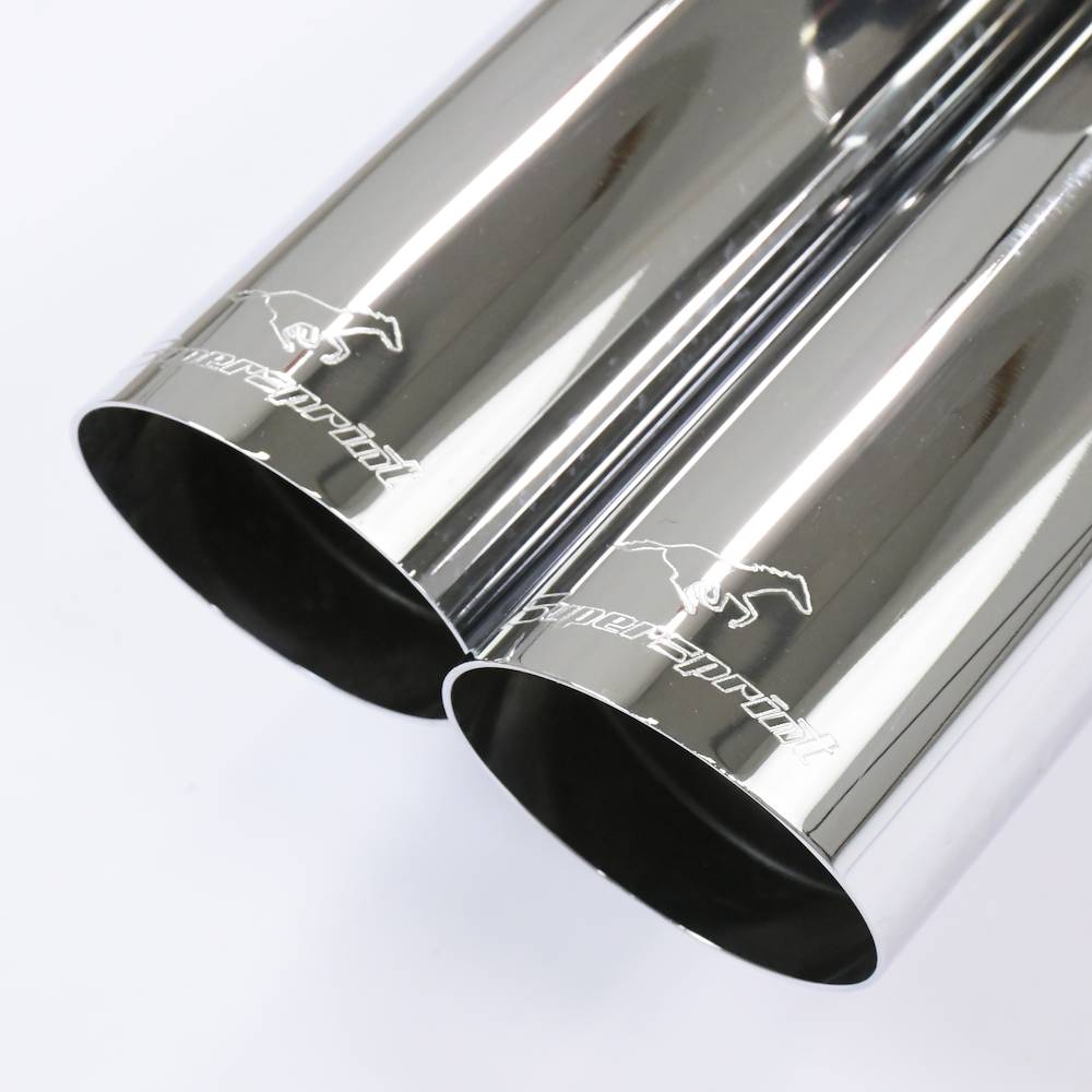 Rear exhaust OO76 RACE TIPS 100% Stainless Steel