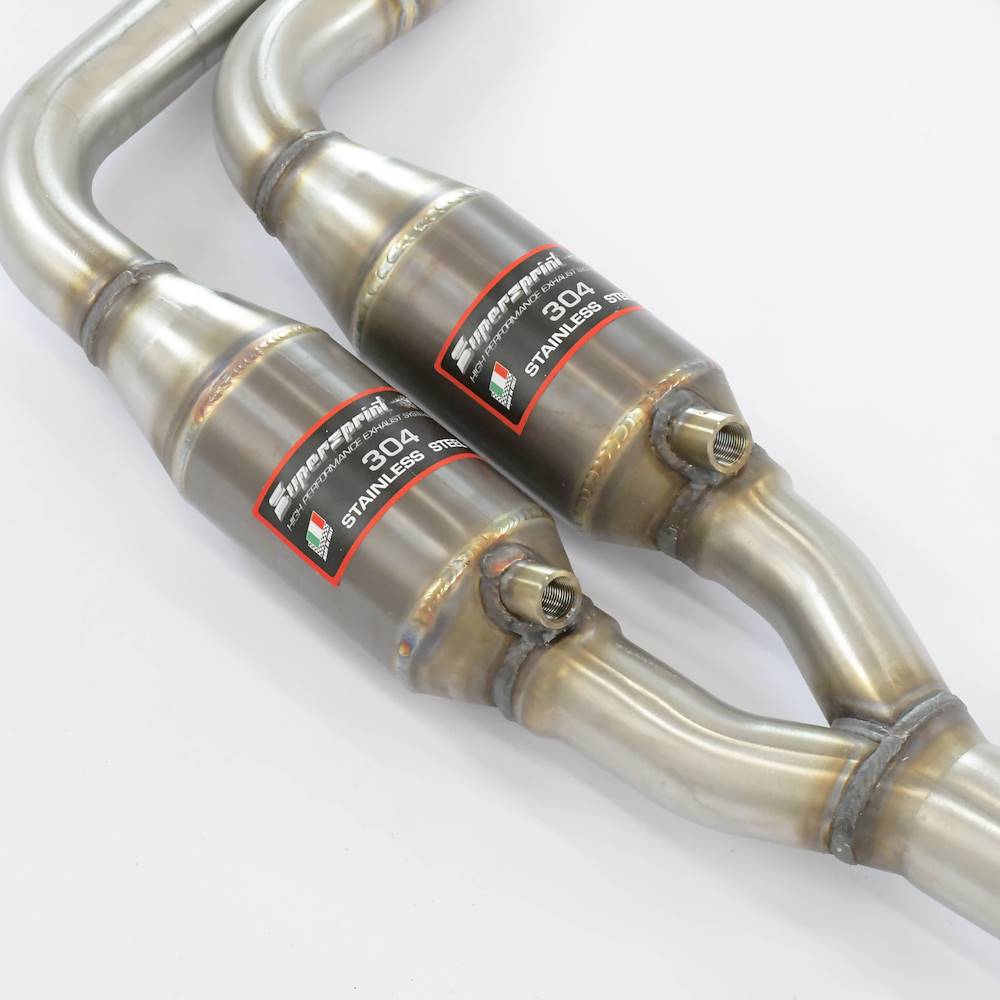 Front exhaust with  Metallic catalytic converter Right + Left