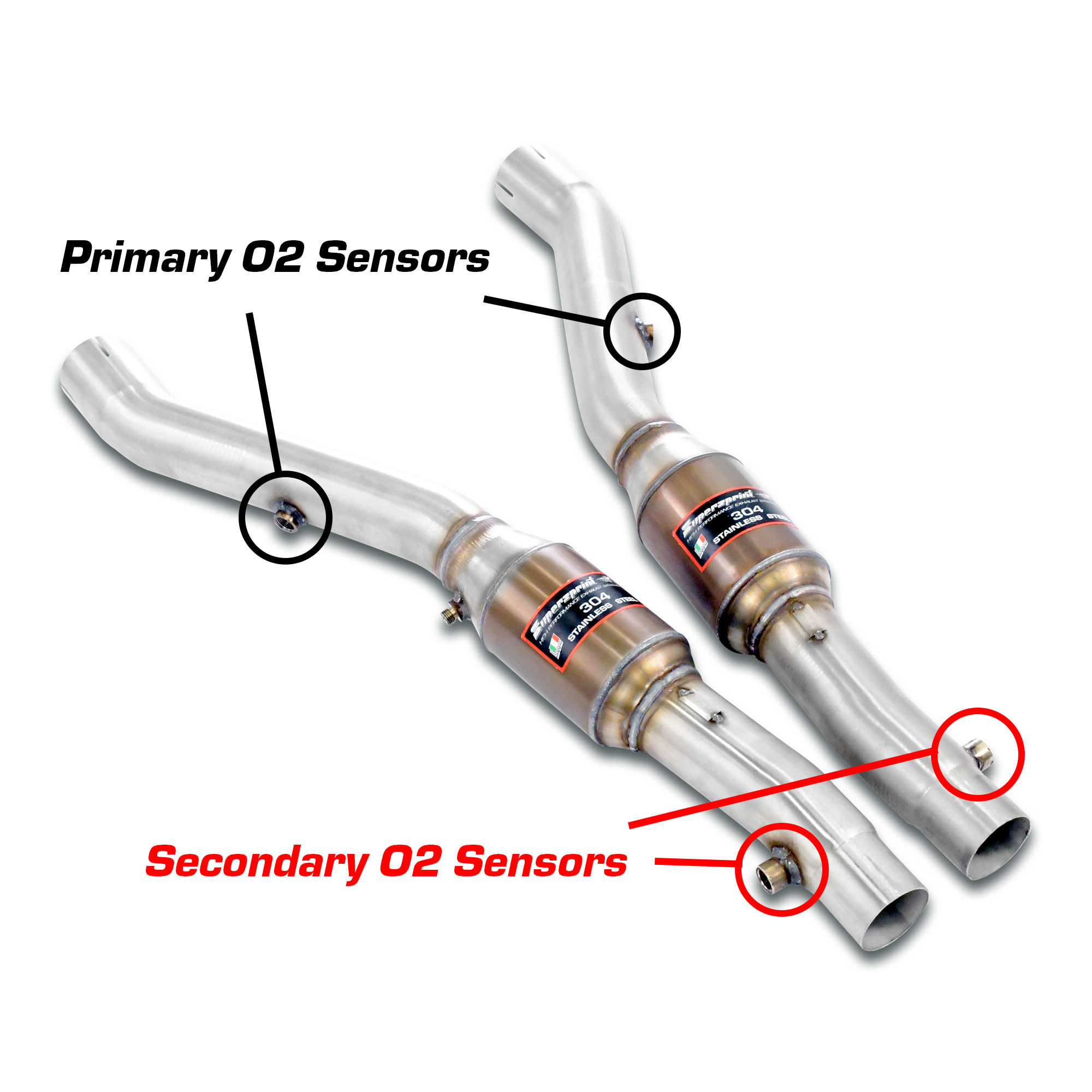 Front  Metallic catalytic converter Right - Left
