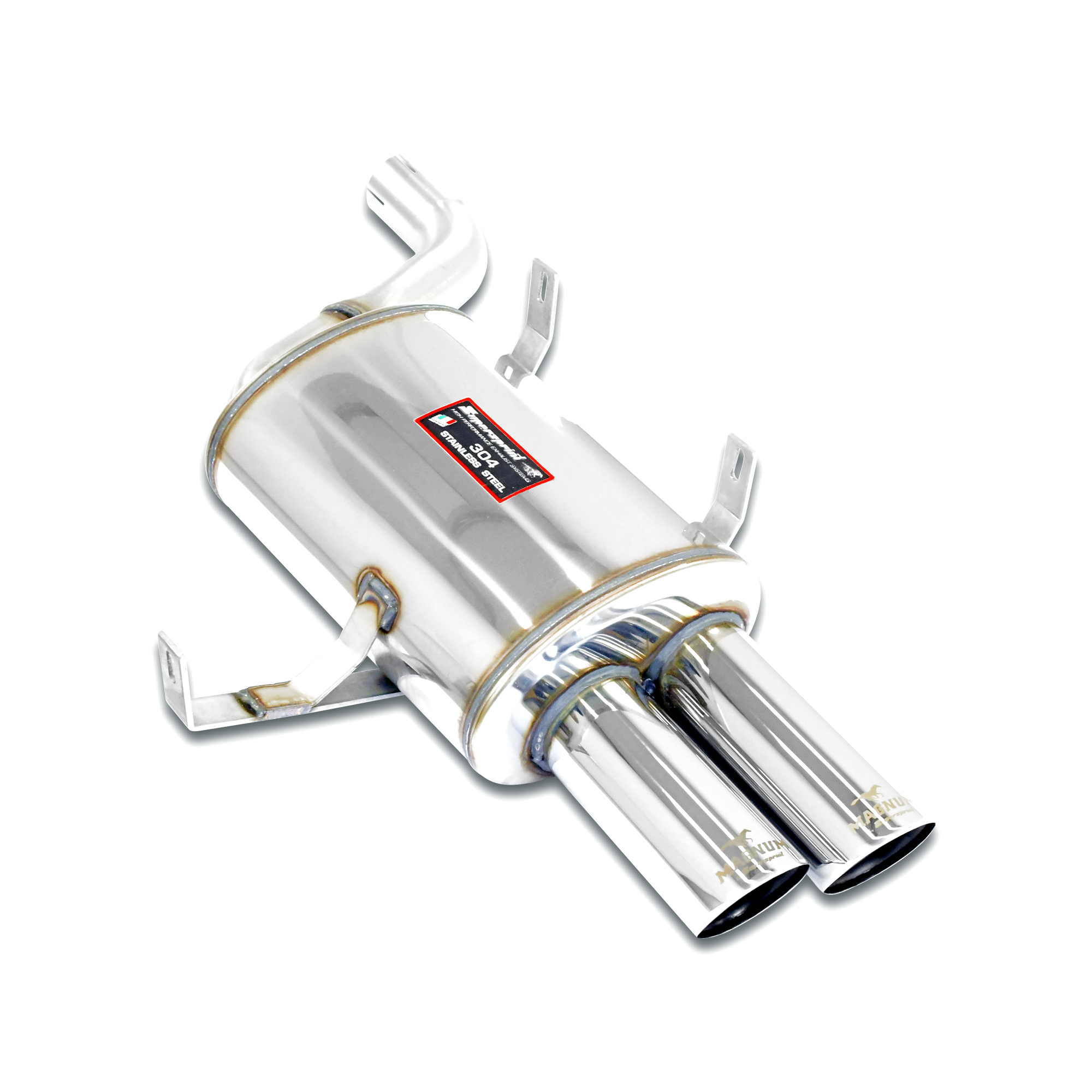 Rear muffler, Race Tips Package <strong><span style=color:#ea0000;>Con omologazione CEE</span></strong>