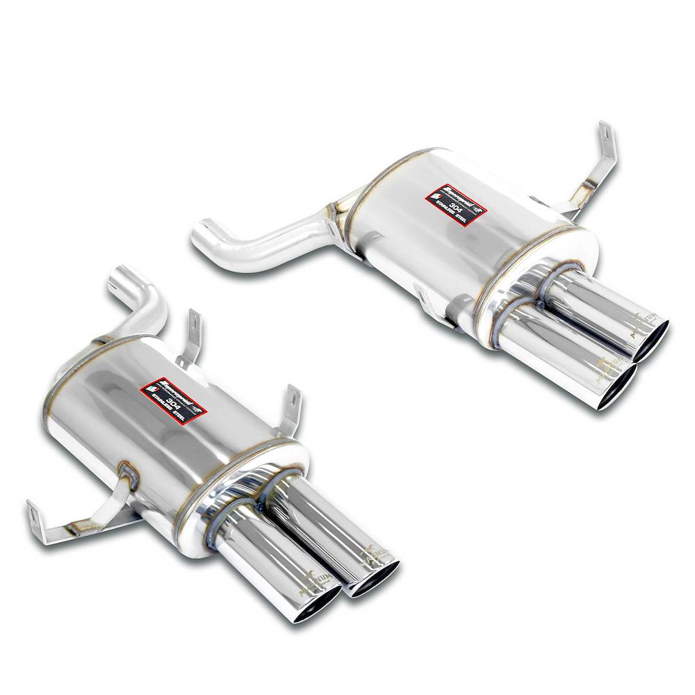 Rear muffler, Race Tips Package<br><strong><span style="color:#ea0000;">With E.E.C. homologation</span></strong>