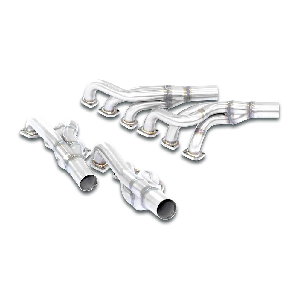 Fächerkrümmer Rechts+ Links<br>(Left Hand Drive)<br>für Katalysator Ersatz<br><strong><span style="color:#ea0000;">+20 Hp,<br>+45 / 50 Nm</span></strong>