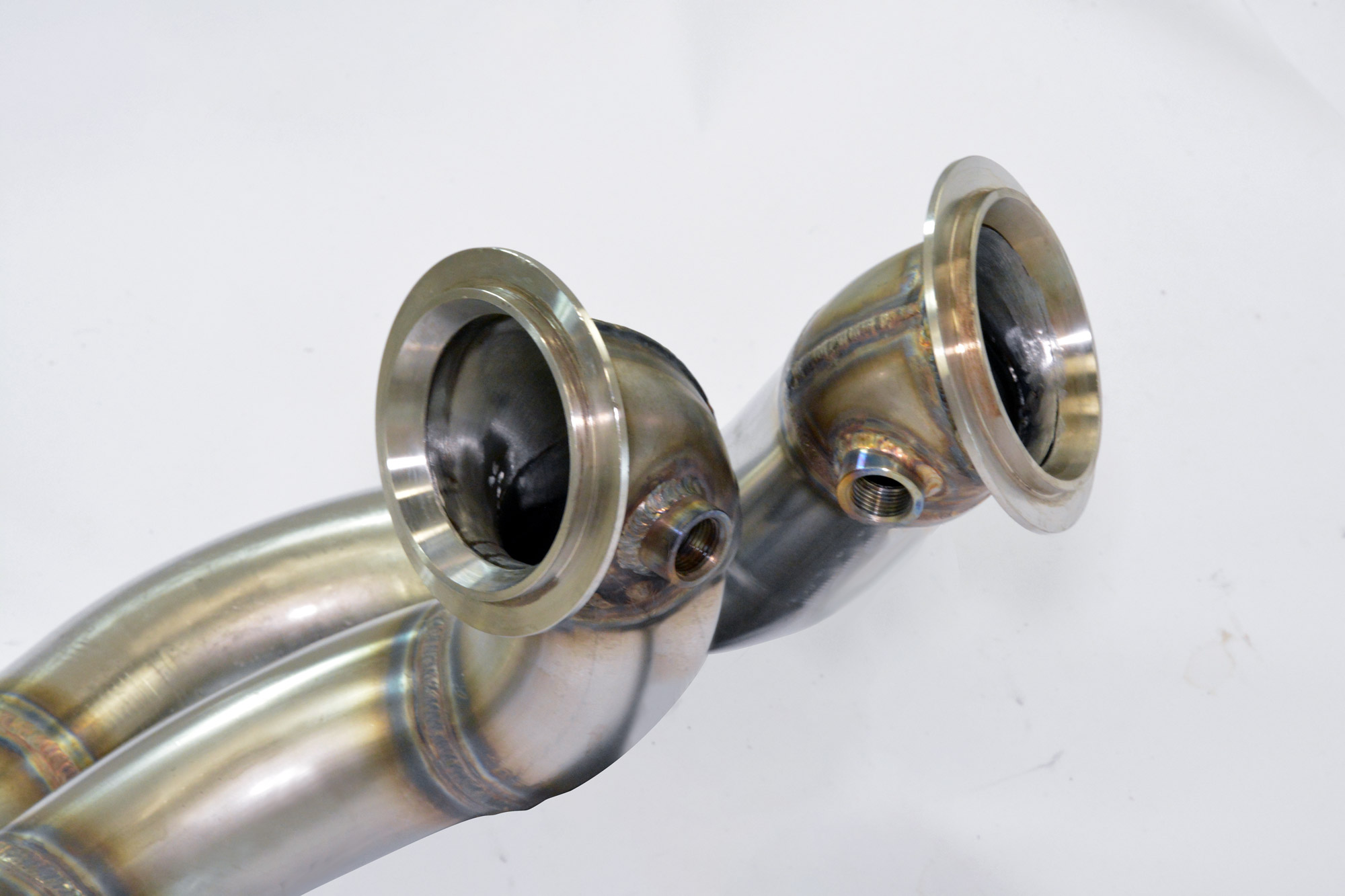 Turbo downpipe kit Right - Left without expansion joints (Replace pre-catalytic converter)