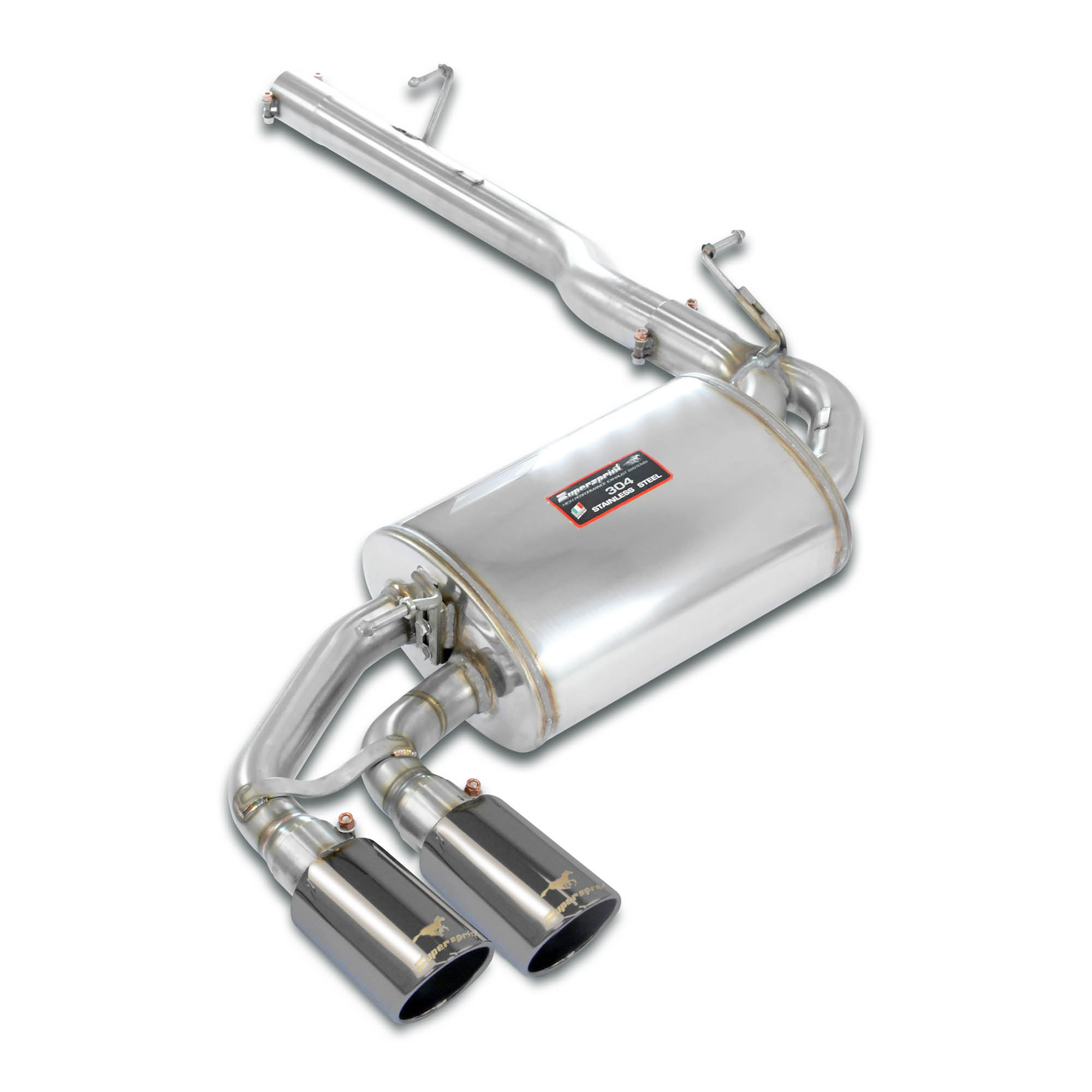 Rear exhaust OO80 Gun Metal Grey