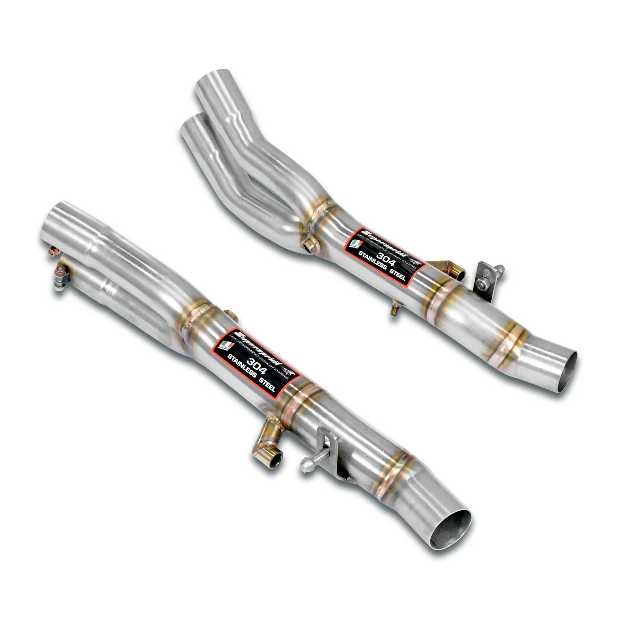 Front pipes Kit Right + Left (Replaces catalytic converter