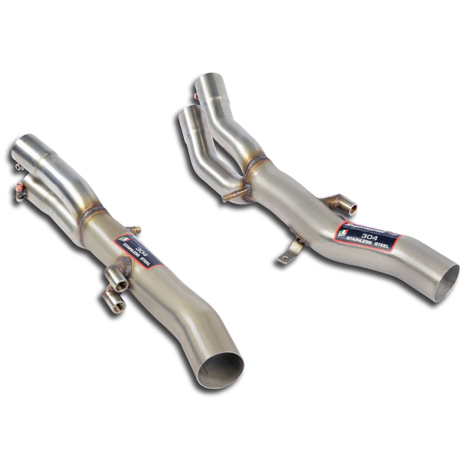 Front pipes Kit Right + Left (Replaces catalytic converter