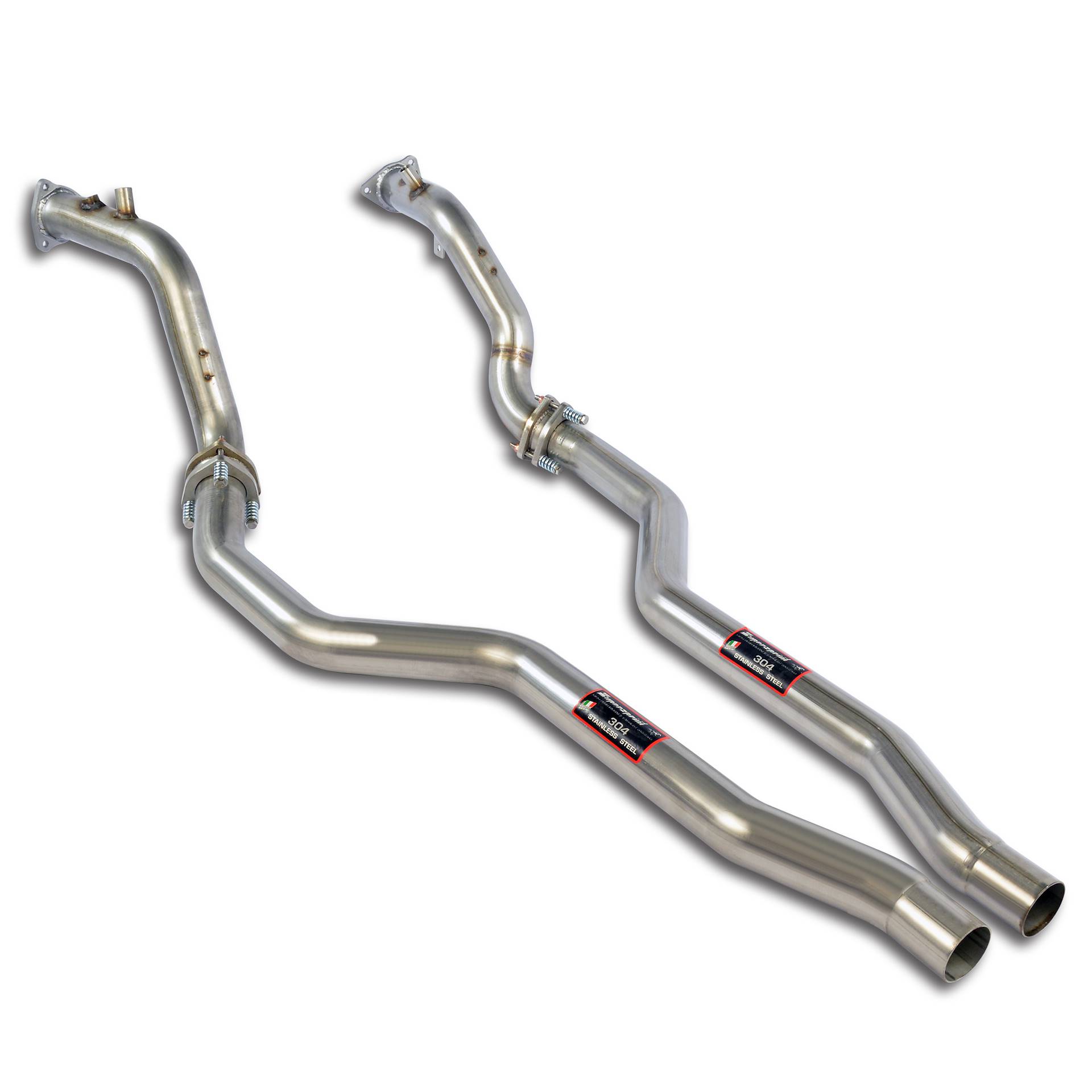 Downpipe kit Right + Left (Replaces catalytic converter)