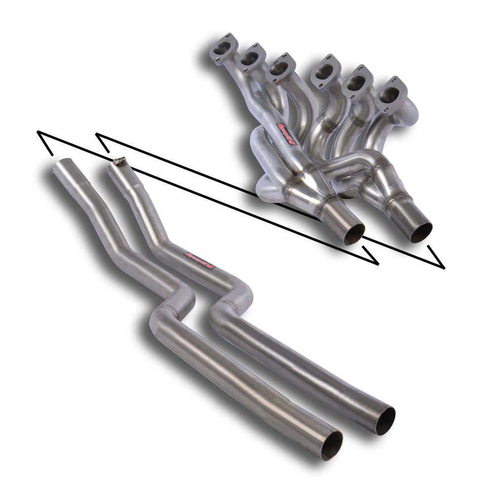 Manifold + connecting pipes 100% Stainless steel (Left Hand Drive)