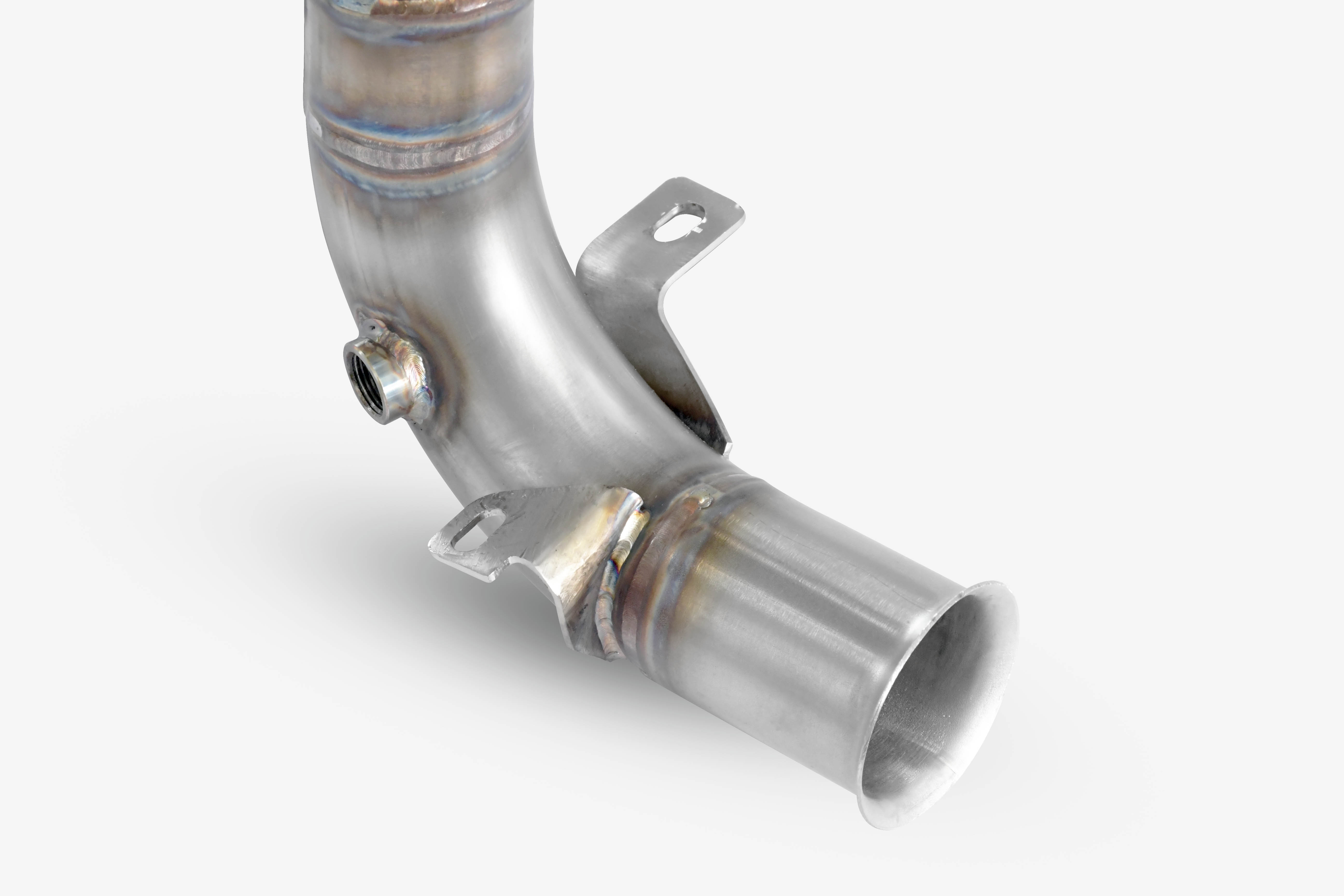 Downpipe + catalizzatore metallico 200CPSI Con prese per sensori