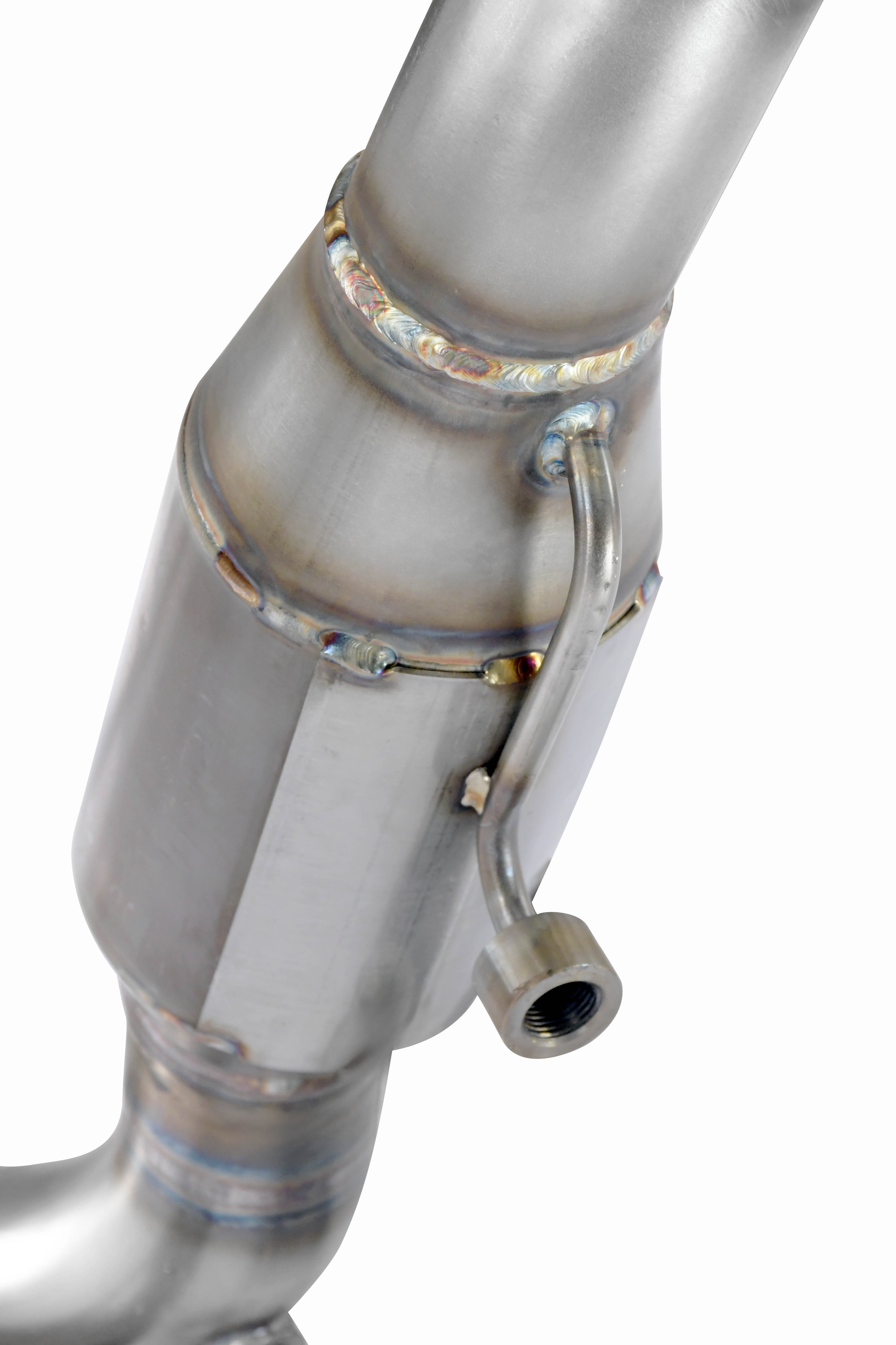 Downpipe + Sport Metallkatalysator 200CPSI Mit Sensorspund