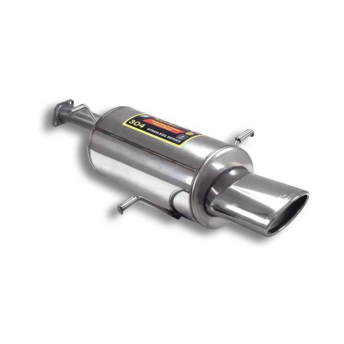 Rear exhaust 145 x 95 Stainless steel