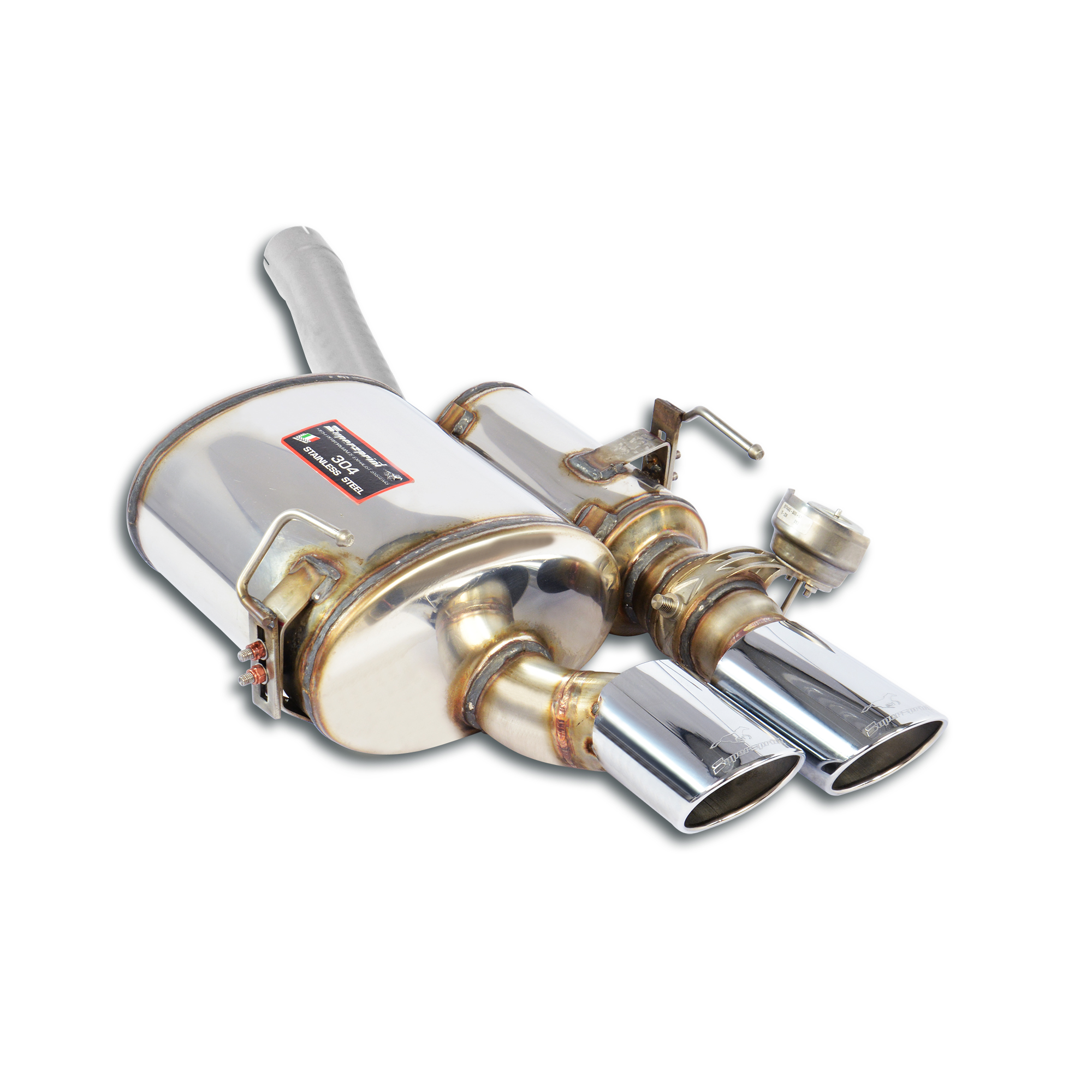 Rear exhaust 100x75 with valve