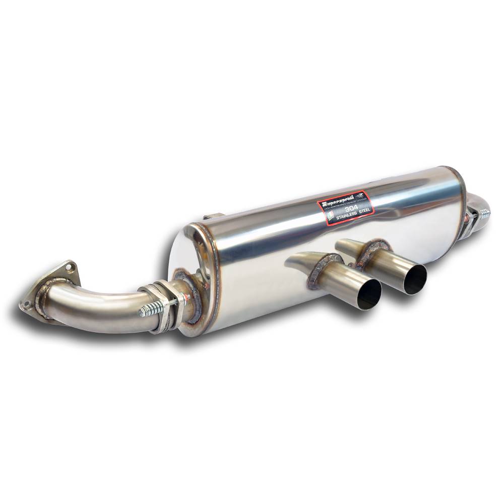 Rear muffler Cup + connecting pipes kit right - left