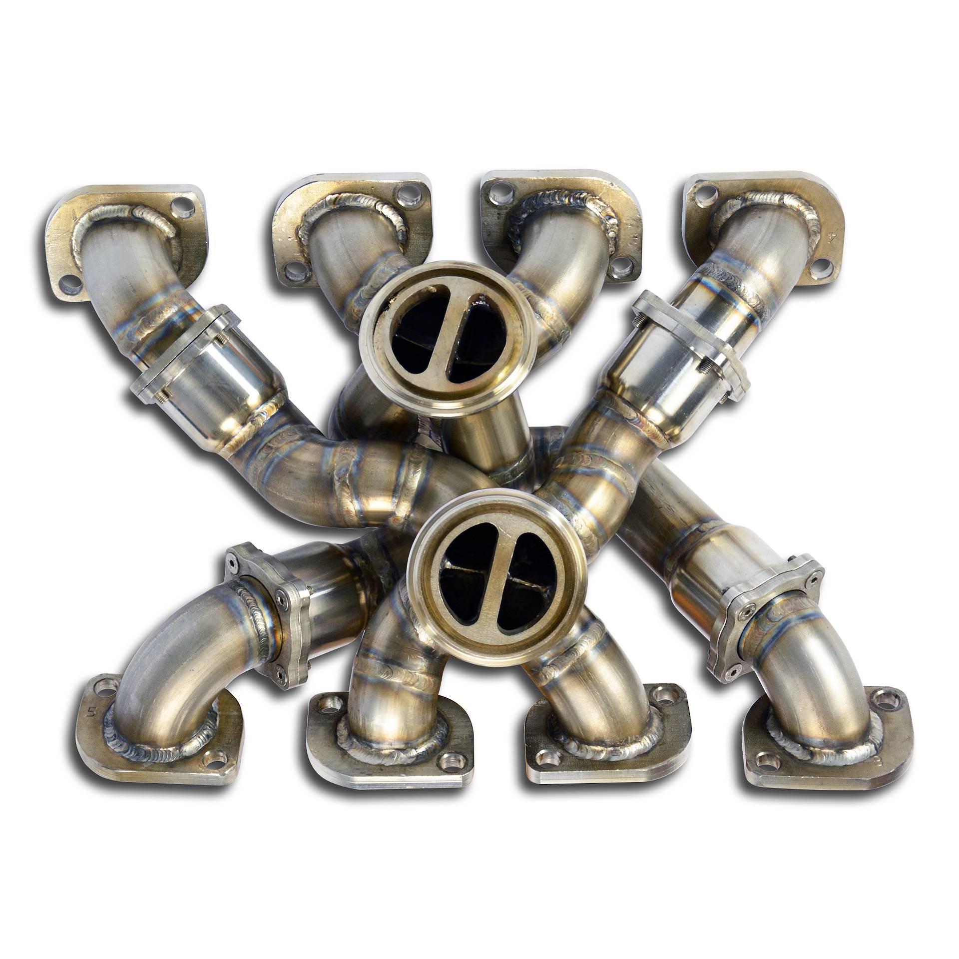 Collettore destro + sinistro AISI 310S per turbine di serie Disponibile su richiesta