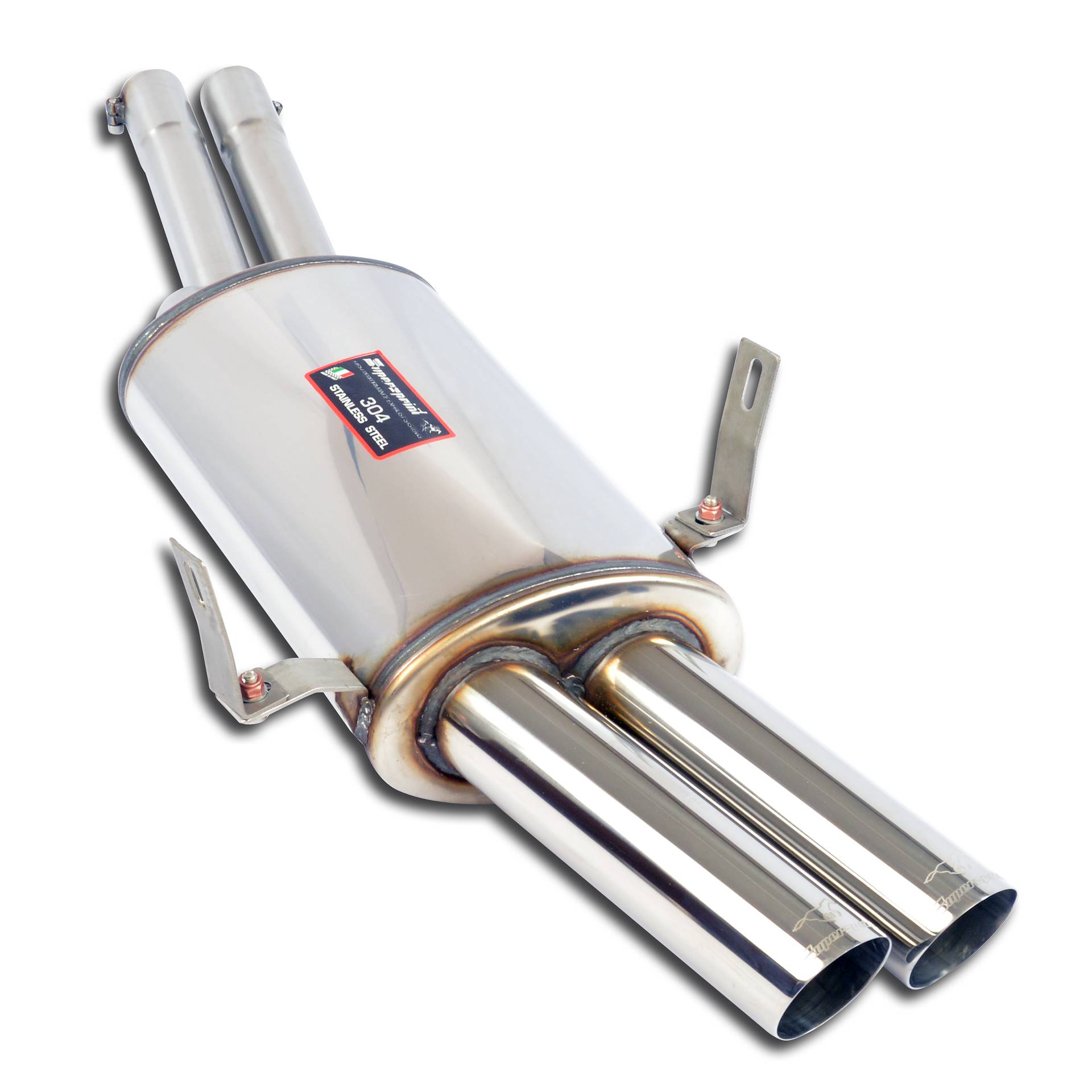 Rear exhaust Racing OO70 100% Stainless Steel