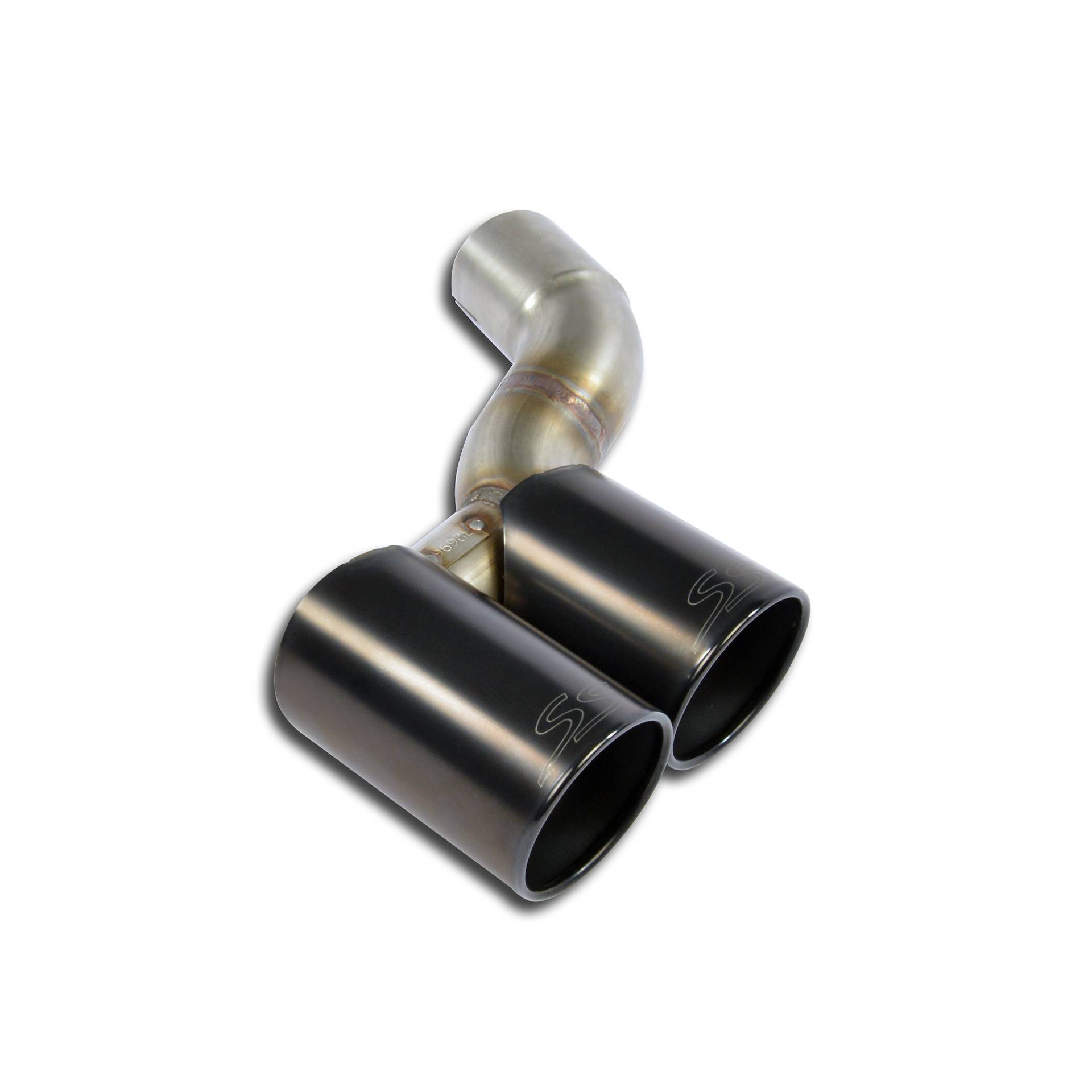 Kit curva uscita destro + terminali Gun Metal Grey OO90