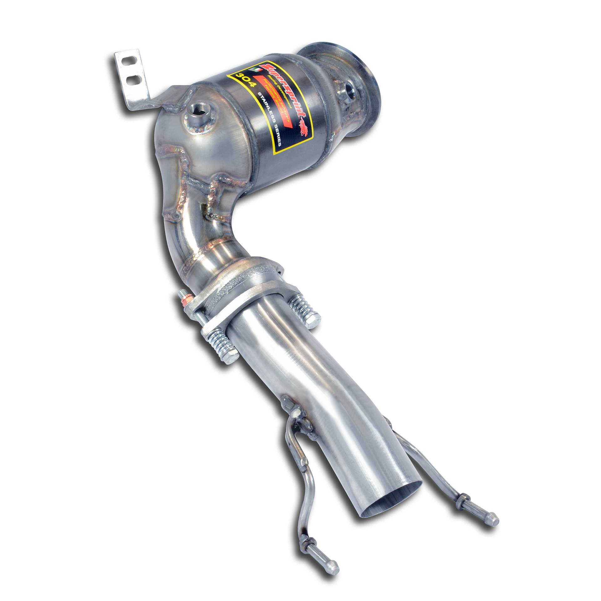 Turbo downpipe kit with Metallic catalytic converter