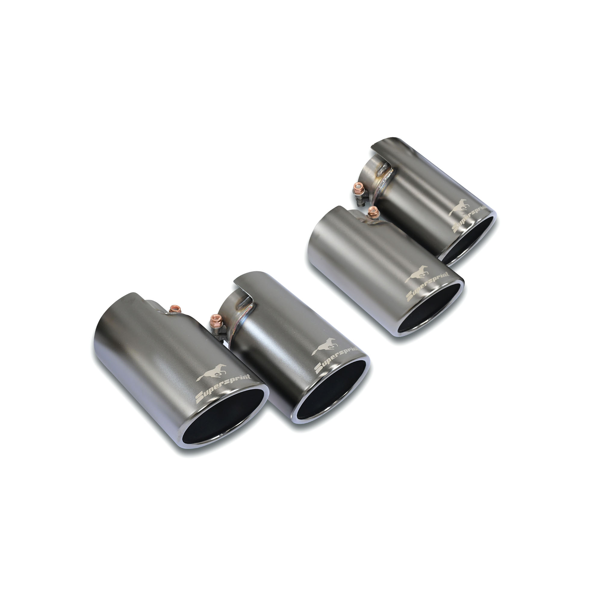 Endpipes kit Gun Metal Grey OO100 Right - OO100 Left