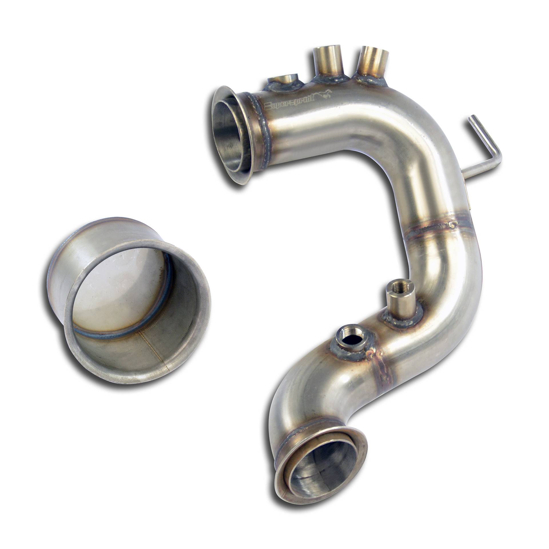 Turbo Downpipe (replaces diesel soot filter) With sensor bungs (Euro 6 engine)
