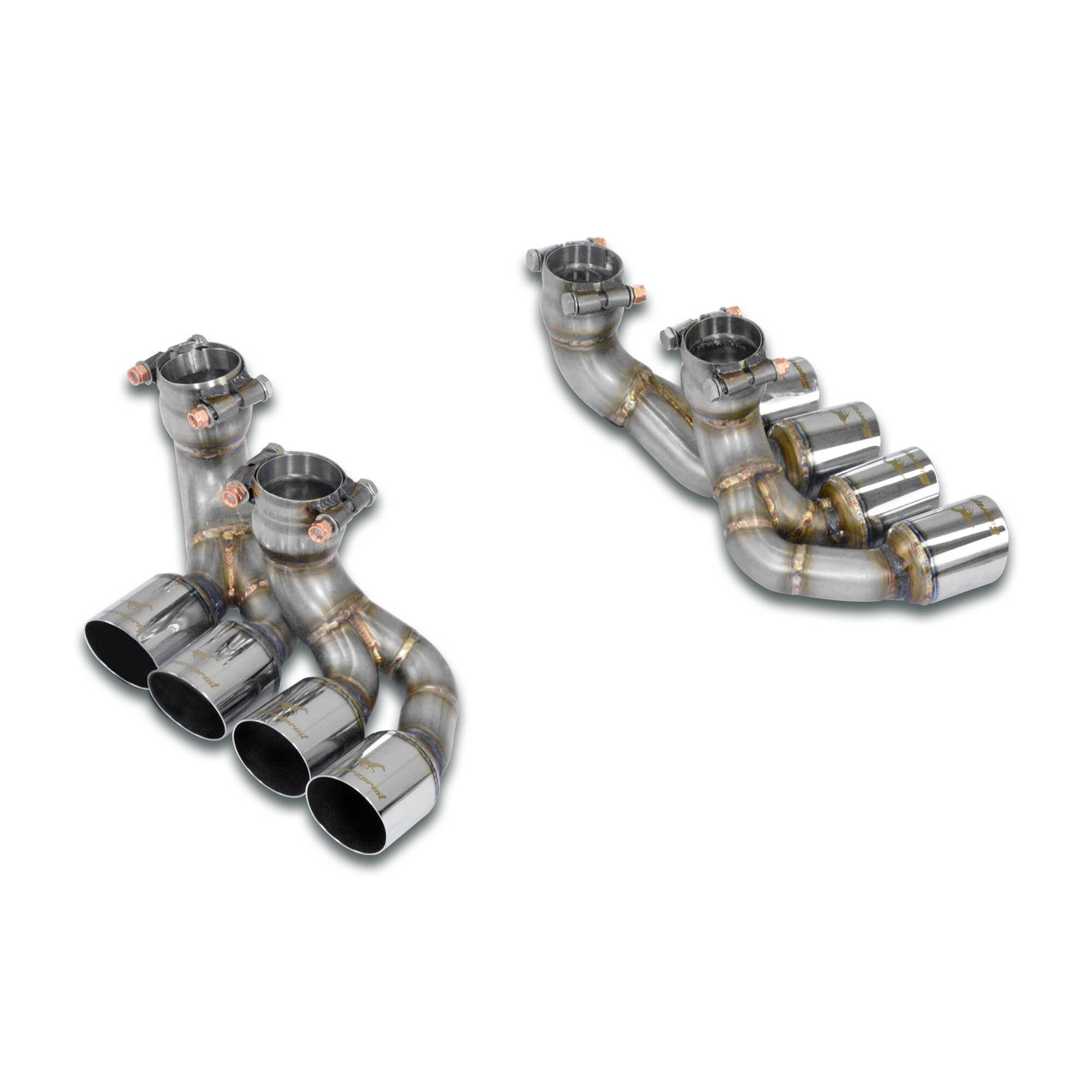 Quad endpipe kit right & left OOOO 70mm