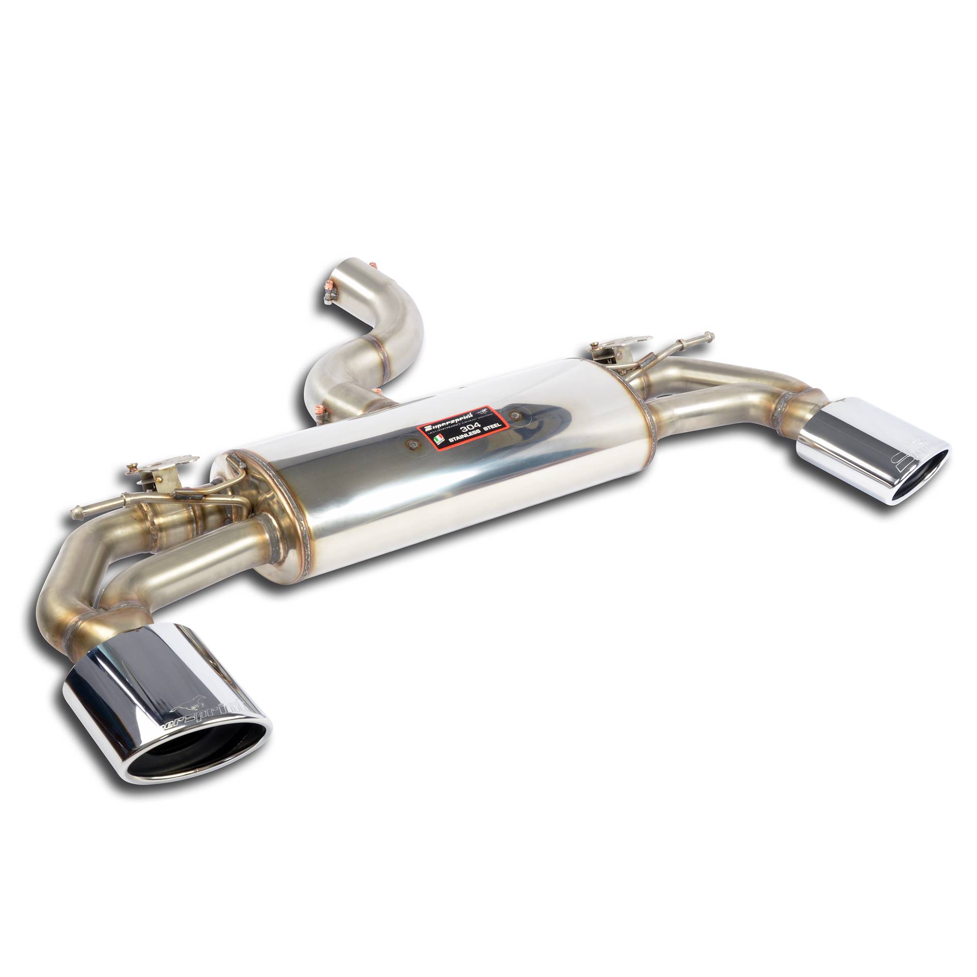 Rear exhaust with valves right - left 145x95