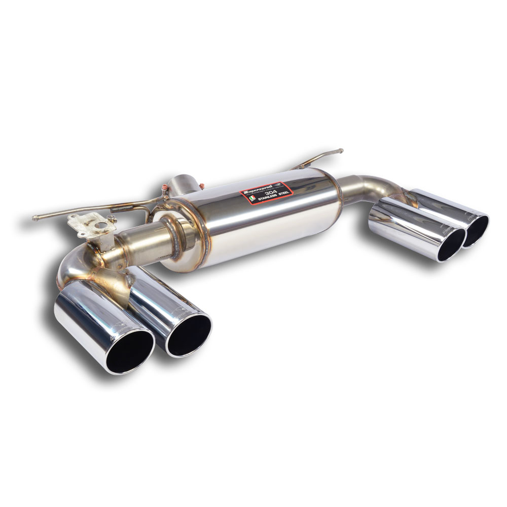 Rear exhaust OO80 Right + OO80 Left with valve