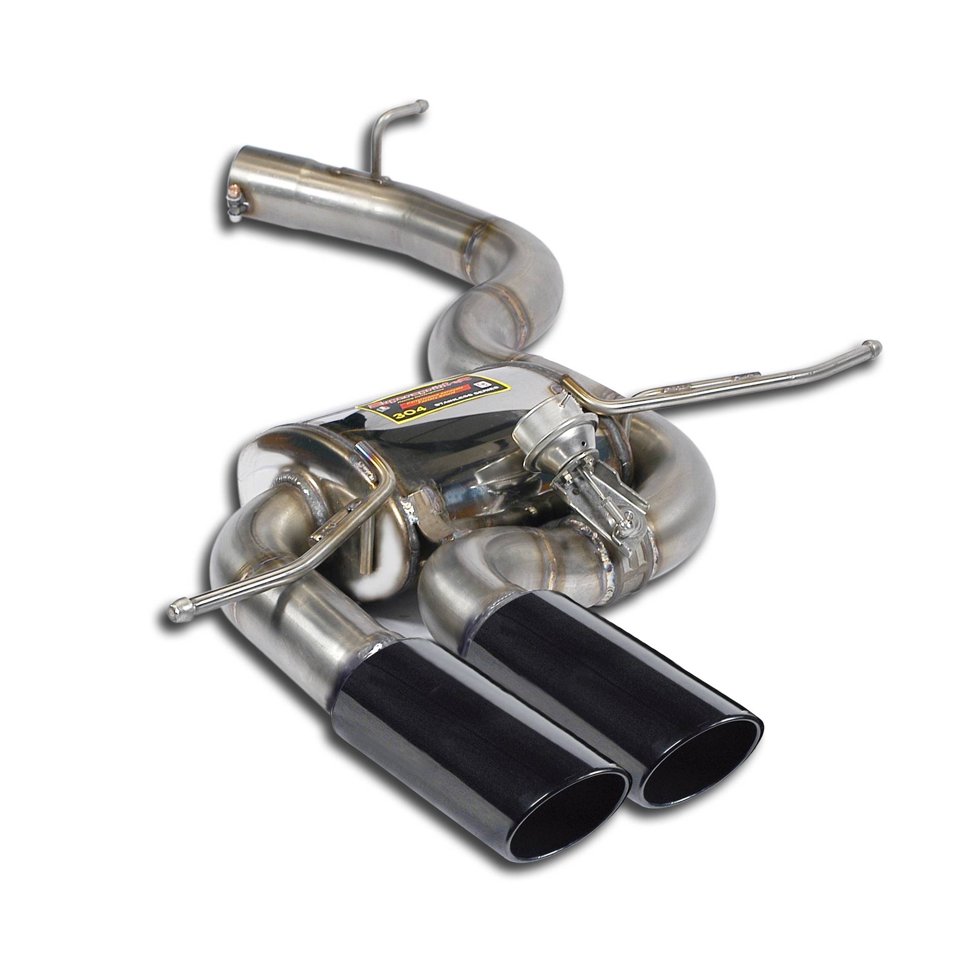 Rear exhaust 90x70 Gun Metal Grey with valve