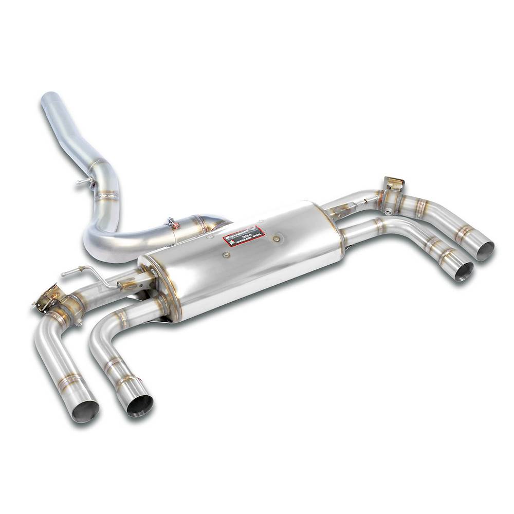 Rear exhaust with valve Right - Left for the Stock end tips