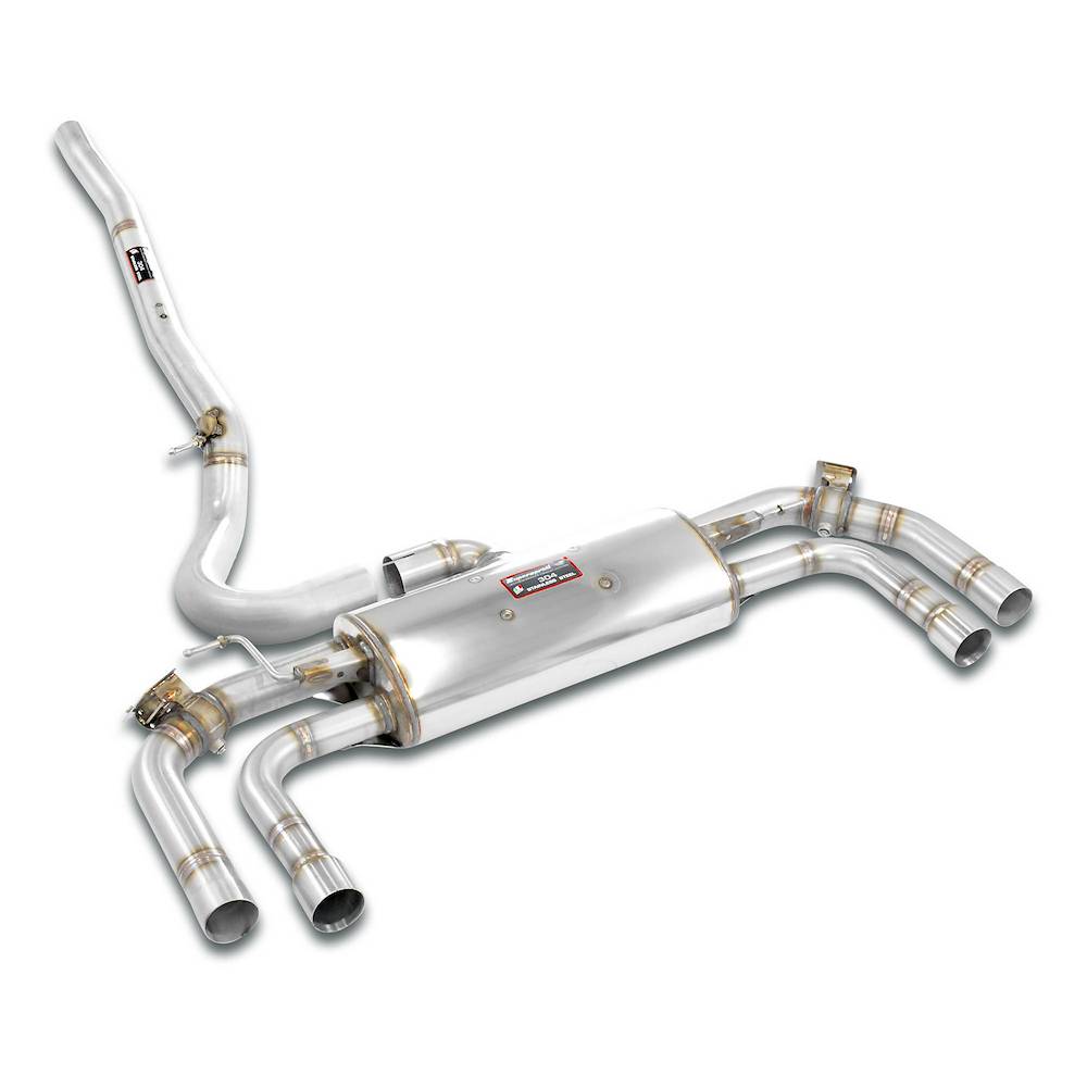 Rear exhaust with valve Right - Left for the Stock end tips