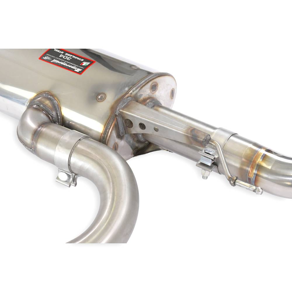 Rear exhaust right - left with valve
