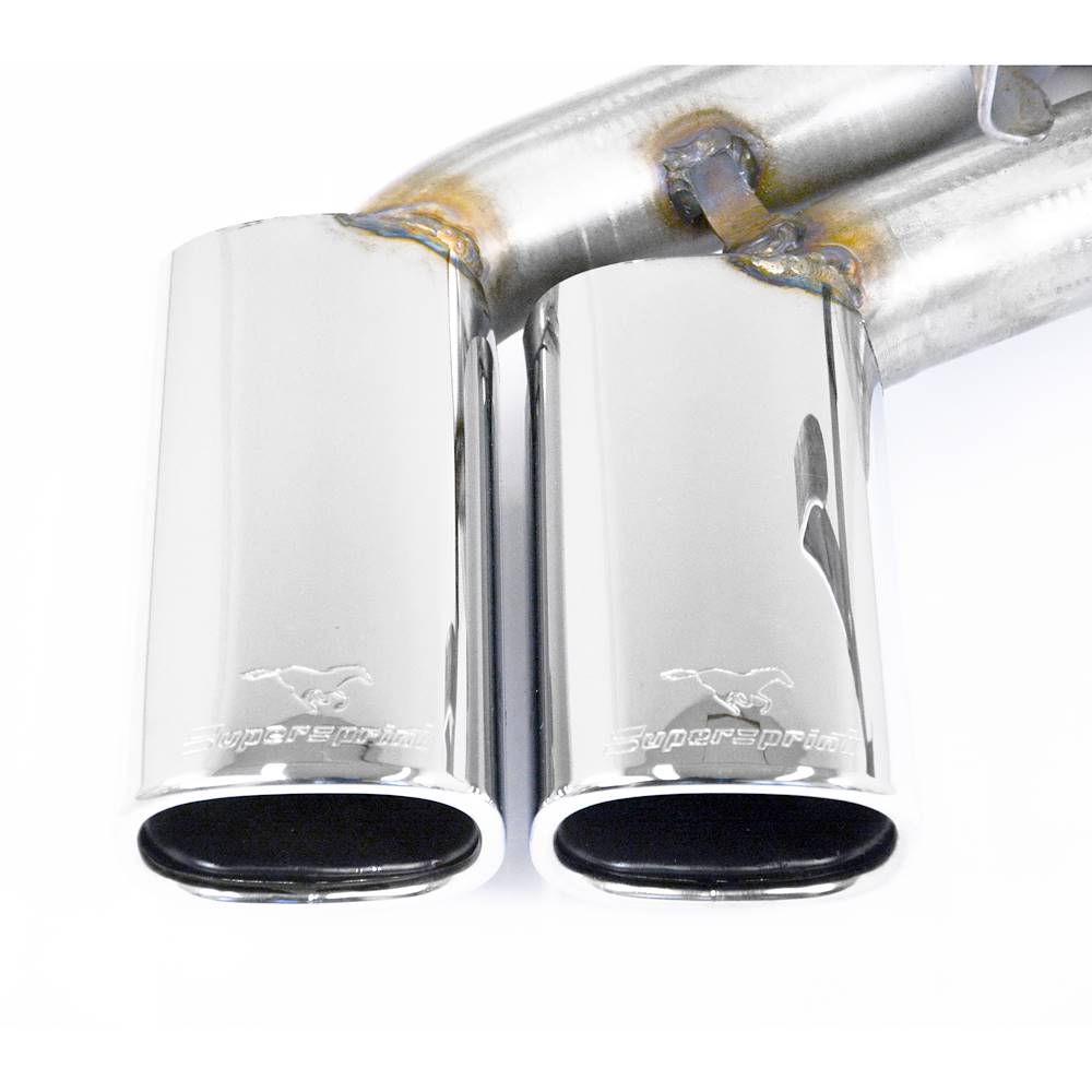 Centre + rear exhaust 95x75 S-Bend