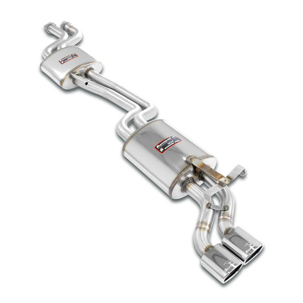 Centre + rear exhaust 95x75 S-Bend