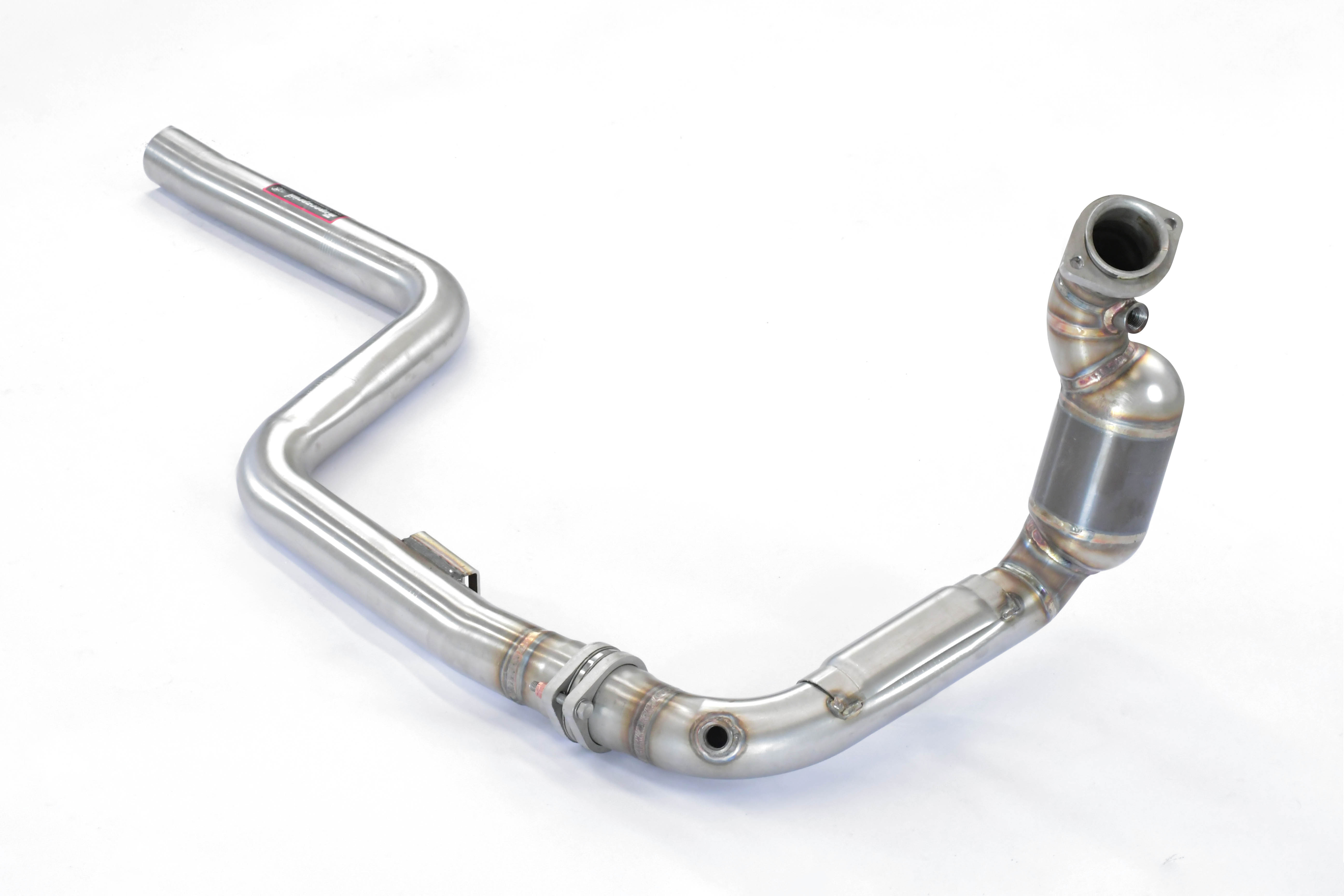 Downpipe Links + Vorderrohr + Primär Sport Metallkatalysator 